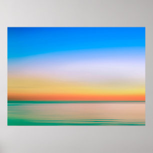 Elegant Colorful Landscape Artwork   Poster