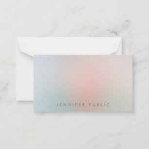 Elegant Colors Handwritten Monogram Minimalist Card