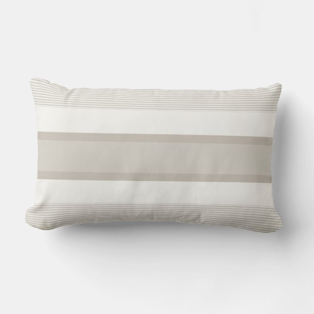 Elegant Colour Harmony Modern Chic Striped Templat Lumbar Pillow (Front)