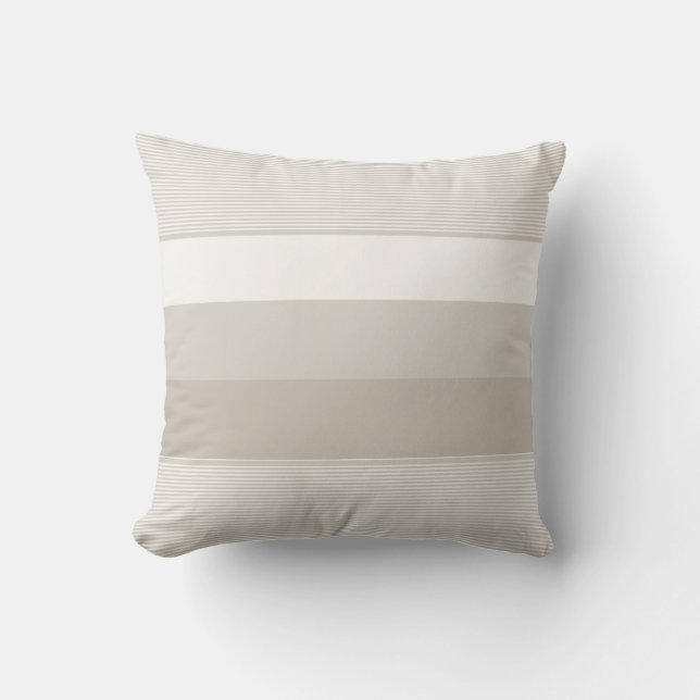 Elegant Colour Harmony Modern Chic Striped Templat Throw Pillow (Front)