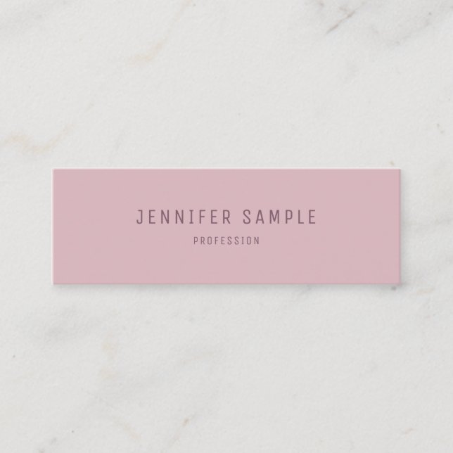 Elegant Colour Harmony Modern Simple Template Mini Business Card (Front)