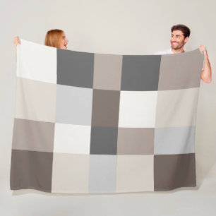 Elegant Colour Harmony Modern Stylish Design Fleece Blanket