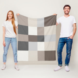 Elegant Colour Harmony Modern Stylish Design Fleece Blanket