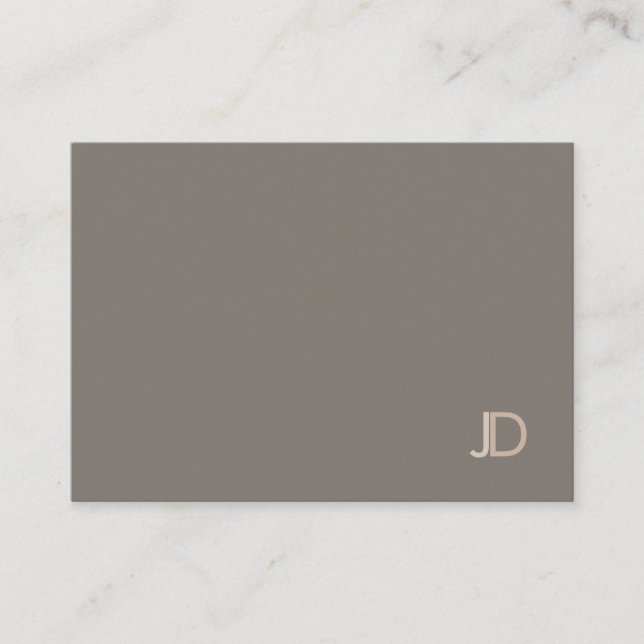 Elegant Colour Harmony Monogram Modern Professiona Business Card (Front)
