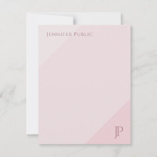Elegant Colour Harmony Monogram Simple Modern Card