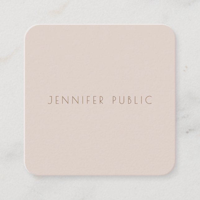 Elegant Colour Harmony Professional Template Square Business Card (Front)