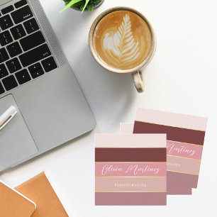Elegant Colour Stripes Personalized Business Card