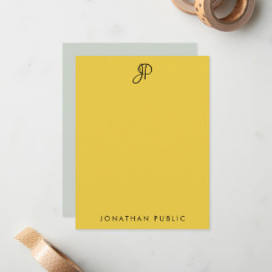 Elegant Colour Template Custom Handwritten Monogra