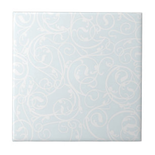Elegant Colour Vintage Scroll Damask Pattern Tile