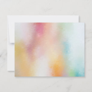 Elegant Colourful Abstract Art Blank Modern Trendy Card
