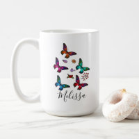 Elegant Colourful Butterflies Pattern Custom