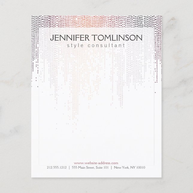 Elegant Colourful Confetti Rain Pattern Flyer (Front)