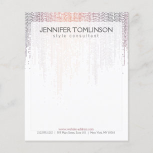 Elegant Colourful Confetti Rain Pattern Flyer