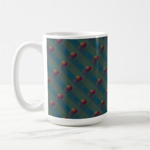 Elegant Colourful Crochet Easter Egg Pattern Coffee Mug