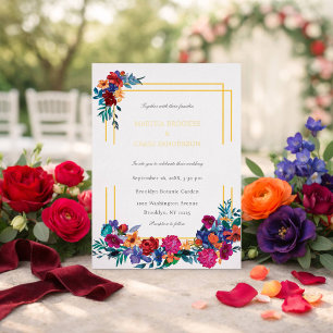 Elegant Colourful Floral Wedding
