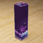 Elegant Colourful Glitter & Sparkles Dynamic Lines Wine Box<br><div class="desc">Elegant colourful glitter and dynamic lines sparkles texture pattern. Available on other products.</div>