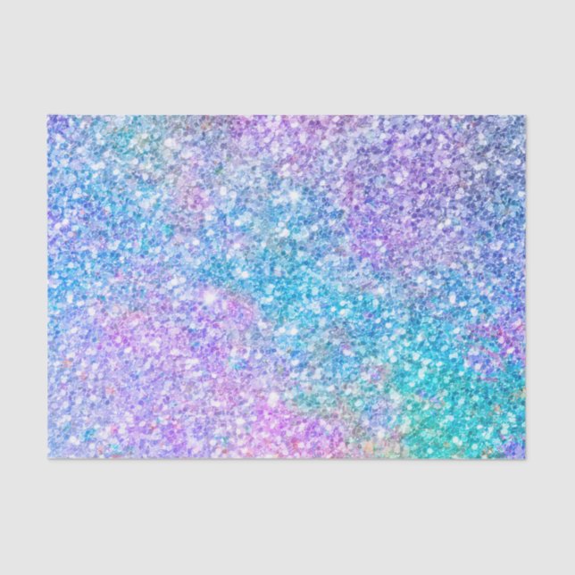 Elegant Colourful Glitter Texture Print Tissue Paper (Front)