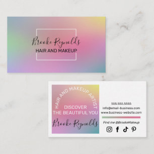 Elegant Colourful Gradient Business Card