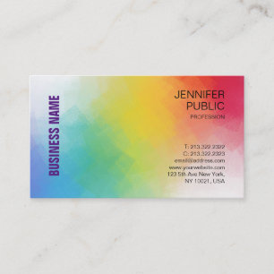 Elegant Colourful Modern Custom Template Business Card