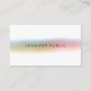 Elegant Colourful Modern Minimalist Template Simpl Business Card