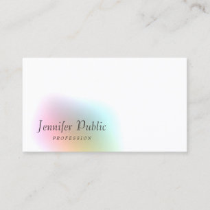 Elegant Colourful Modern Simple Template Trendy Business Card