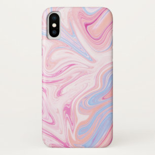 Elegant colourful pastel pink blue orange marble Case-Mate iPhone case