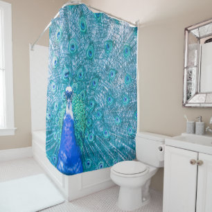 Elegant Colourful Peacock Artwork   Shower Curtain
