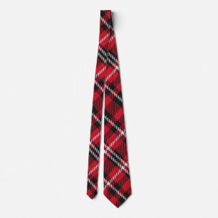 Elegant Colourful Plaid Christmas Personalized Tie