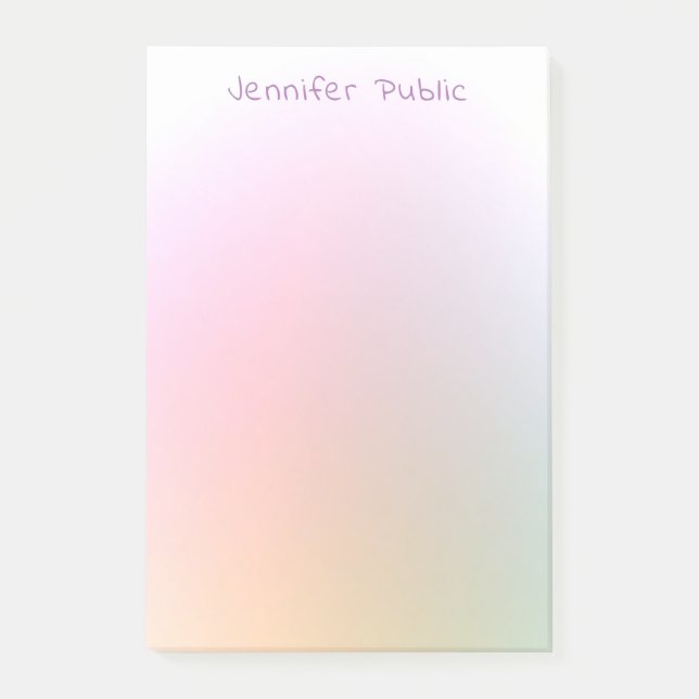 Elegant Colourful Professional Template Modern Post-it Notes (Front)