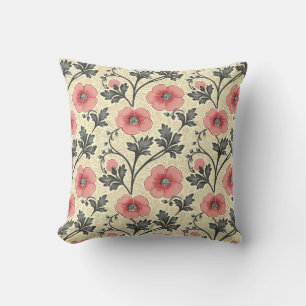 Elegant Colourful Stylish Romantic Floral Chic Throw Pillow