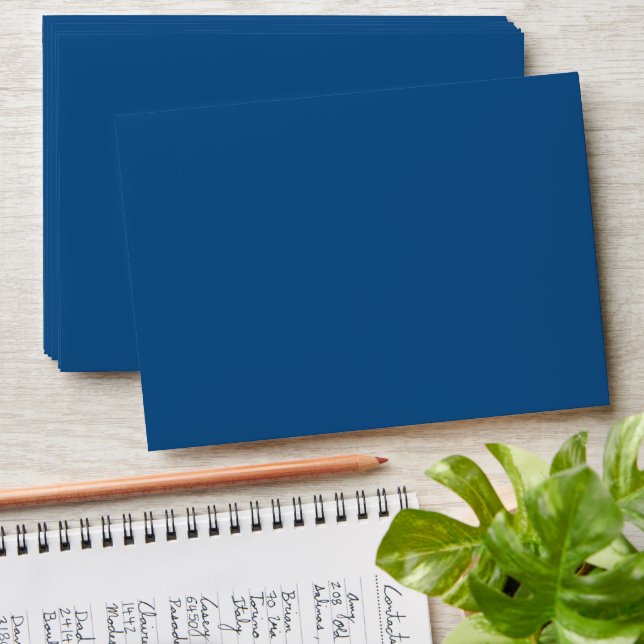 Elegant Colours - Minimalist Classic Blue Envelope (Stacked)