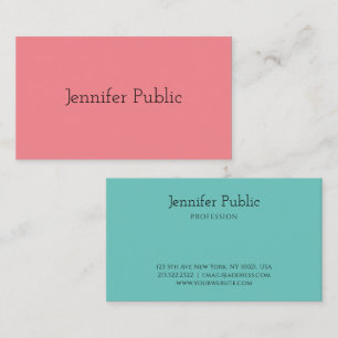 Elegant Colours Modern Simple Template Customizabl Business Card