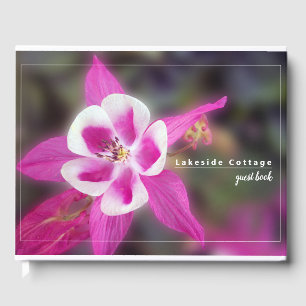 Elegant Columbine Flower Guest Book