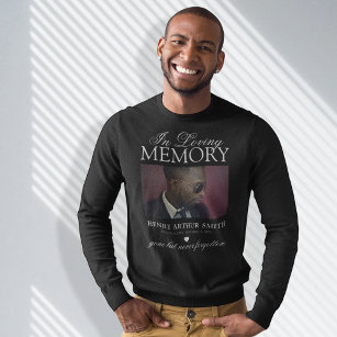 Elegant Commemorative Photo   In Loving Memory Sweatshirt
