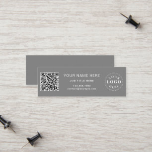 Elegant Compact Slate Grey Calling Card for Prosfe
