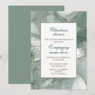 Elegant Company Christmas invitations dinner