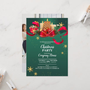 Elegant Company Cocktail Christmas Party Invitation