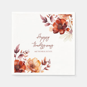 Elegant Company Thanksgiving Party  Napkin