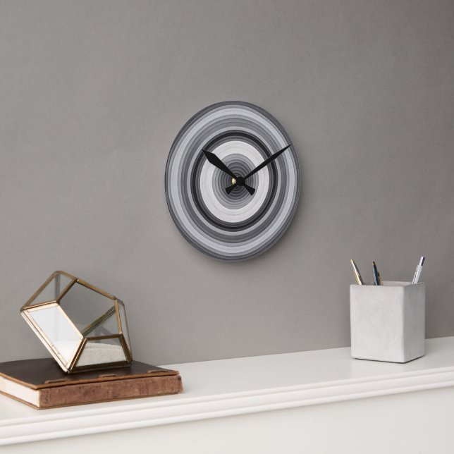 Elegant Concentric Shades Wall Clock (Office)