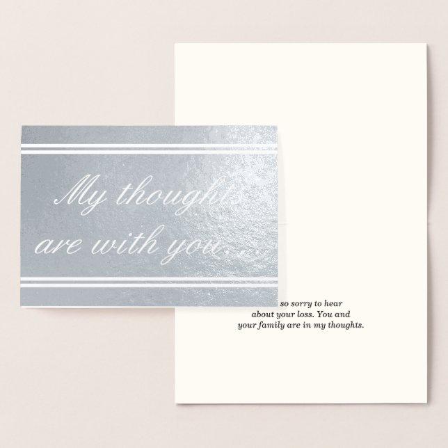 Elegant Condolences Card (Display)