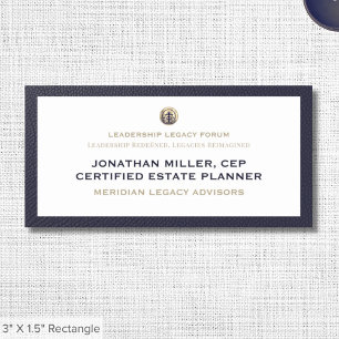 Elegant Conference Name Tag