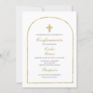 Elegant Confirmation  Invitation