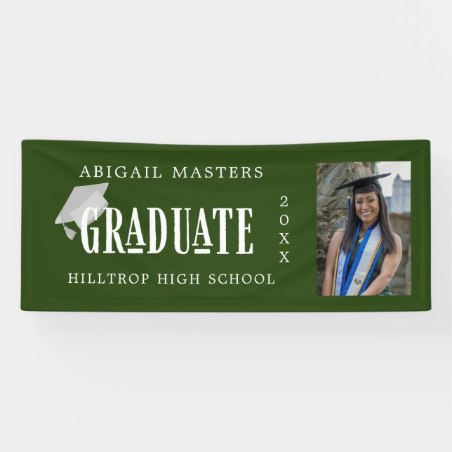 elegant congrats graduate photo  banner (Horizontal)