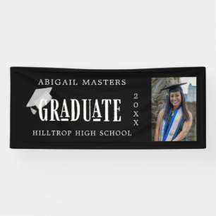 elegant congrats graduate photo banner