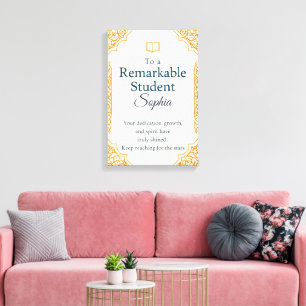 Elegant Congratulations Card for a Remarkable Stud Canvas Print