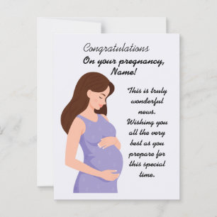 Elegant Congratulations pregnancy Card