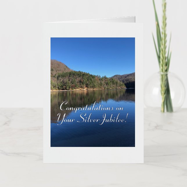 Elegant, Congratulations Silver Jubilee, Card (Front)