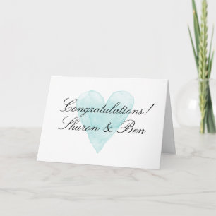 Elegant congratulations wedding greeting card