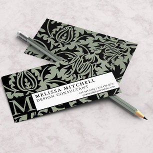 Elegant Consultant Business William Morris Thistle Business Card
