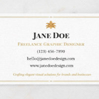 Elegant Contact Card | Freelancer Personal Brand